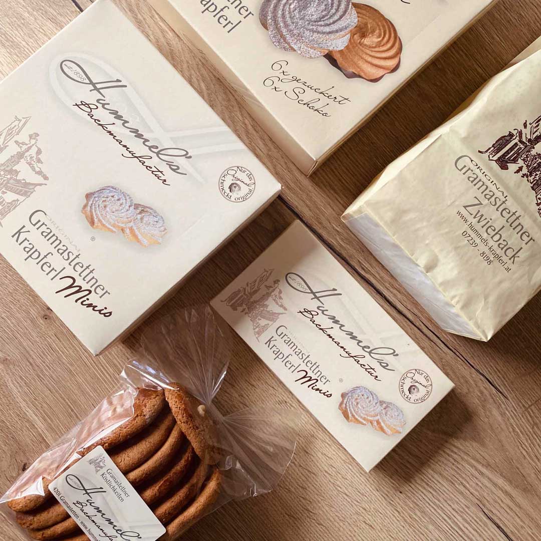 Eine Rarität aus dem mühlviertler Gramastetten. Das Original Gramastettner Krapferl aus der Hummel's Backmanufactur. Mit Liebe gemacht, mit Liebe verspeist.
