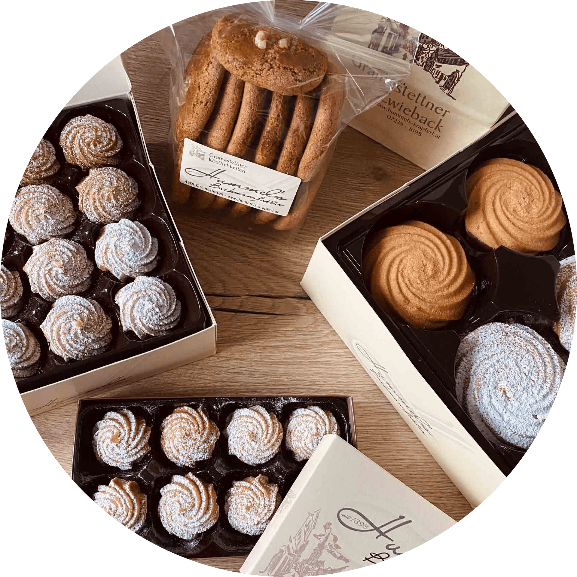 Hummel´s Genießerbox Gramastettner Krapferl und andere Spezialitäten